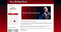 Desktop Screenshot of davebollingmusic.org
